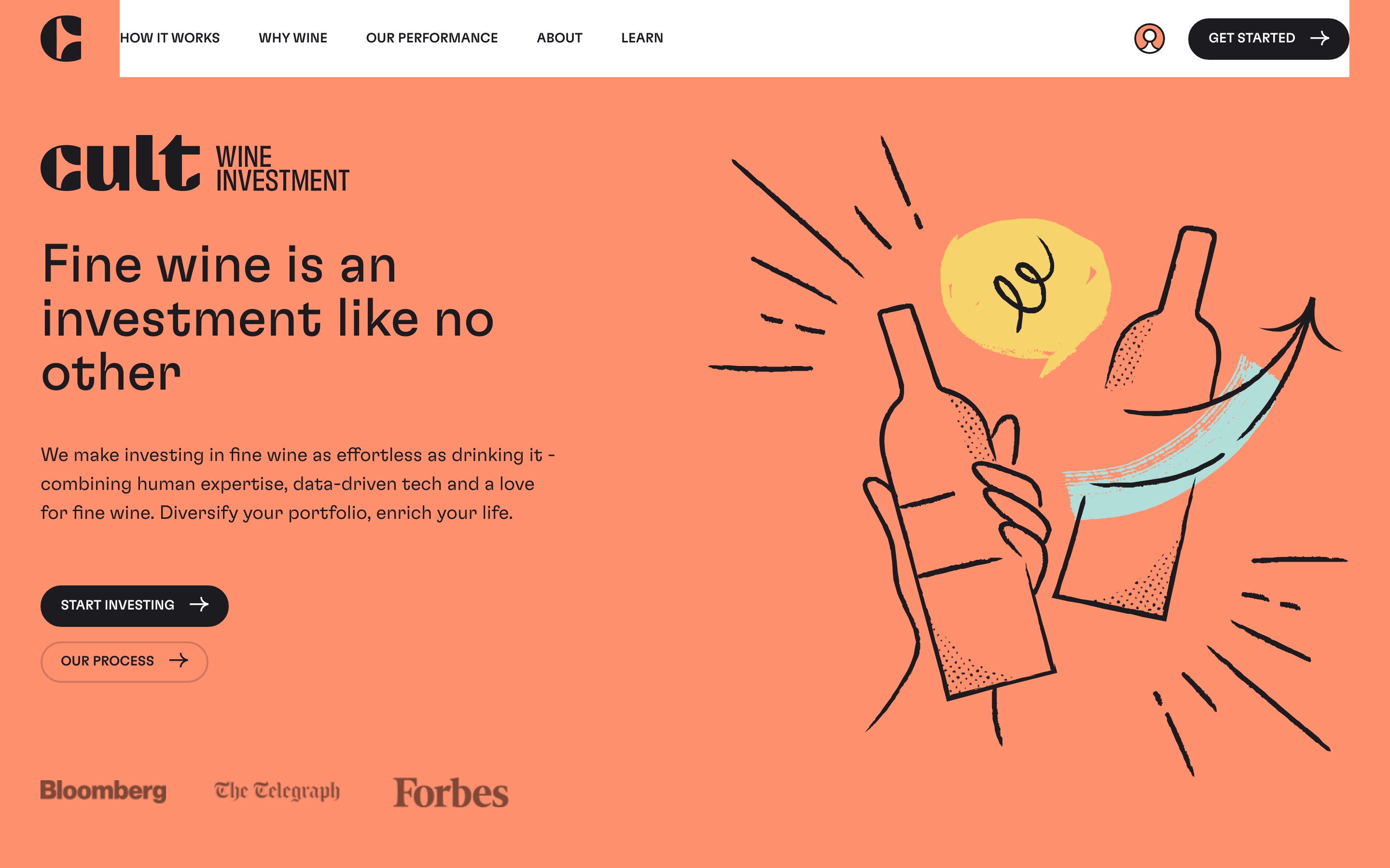 Wine Investment website design inspiration • MaxiBestOf