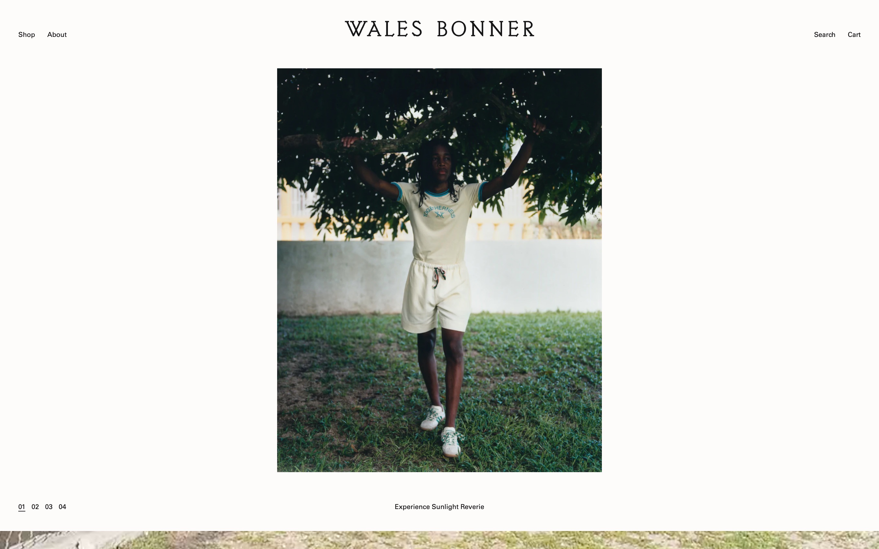 Wales Bonner website design inspiration • MaxiBestOf