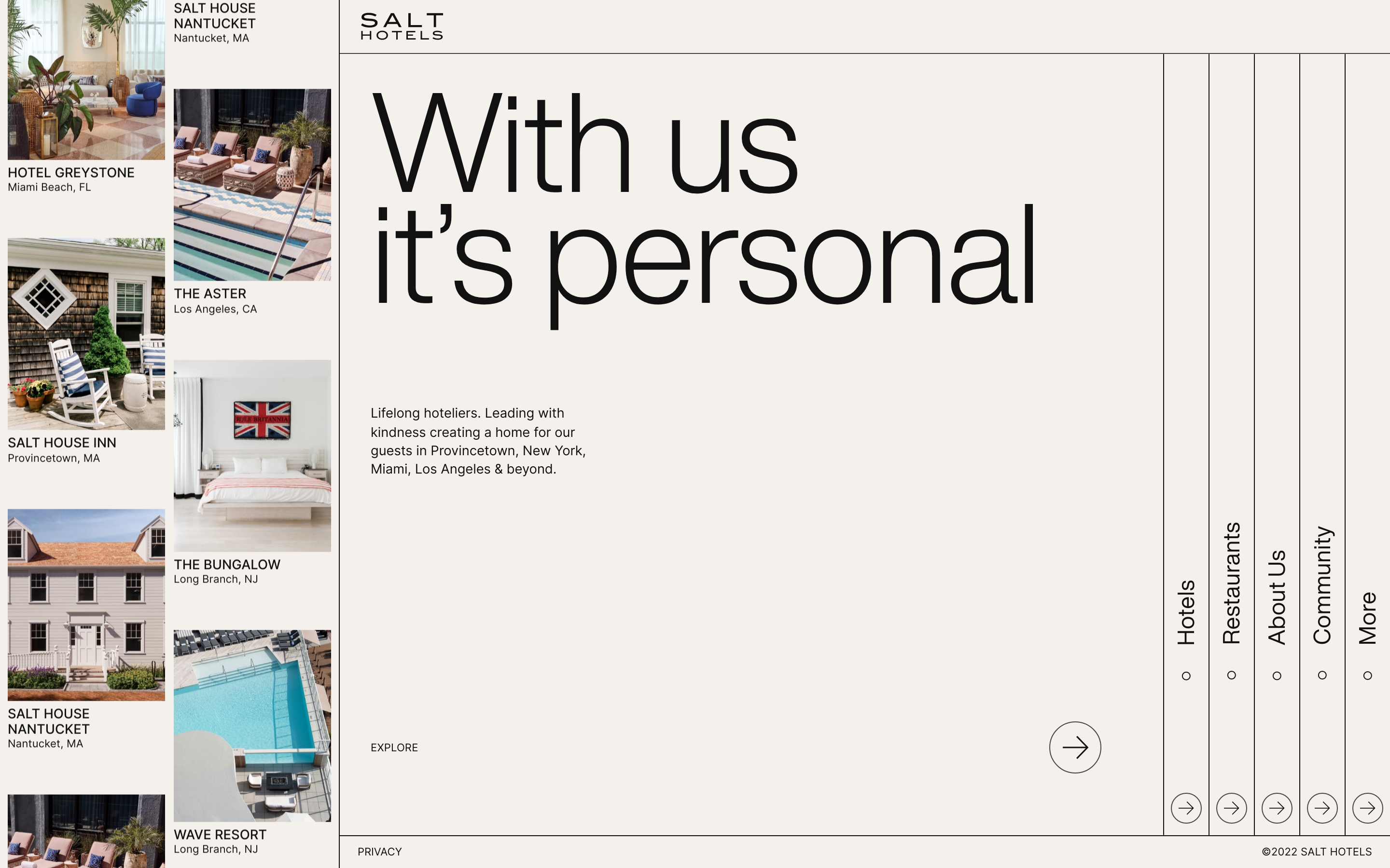 Salt Hotels website design inspiration • MaxiBestOf